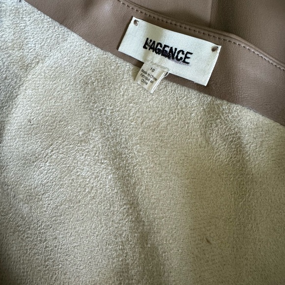 L'AGENCE Aliyah Faux Leather Midi Dress - Picture 8 of 9